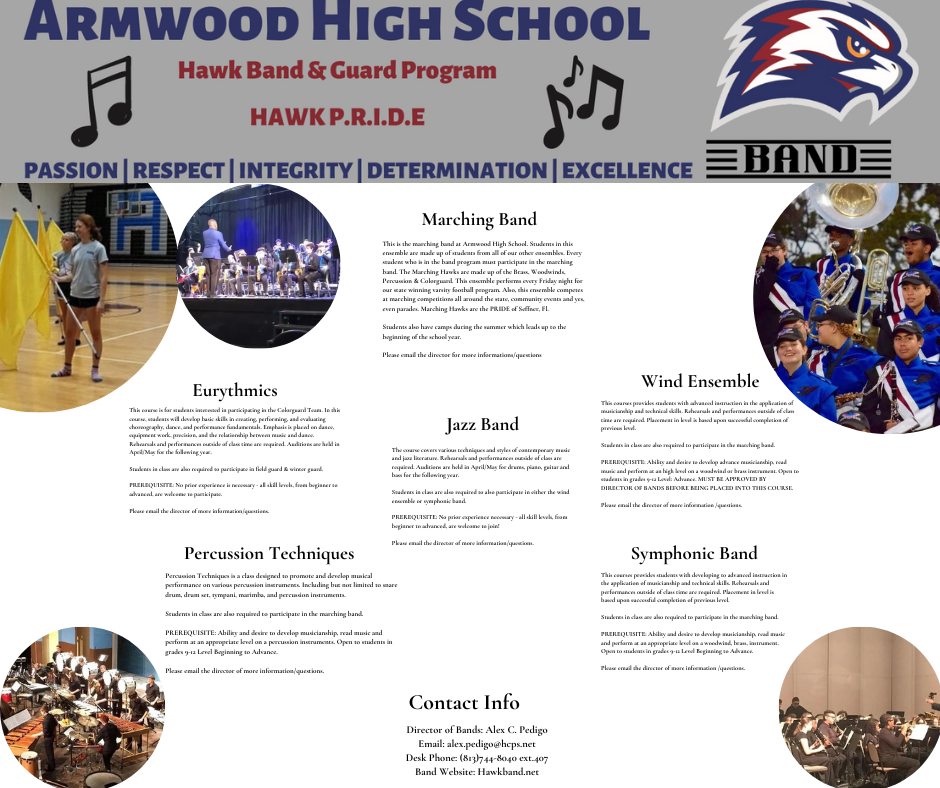 Armwood Band Information